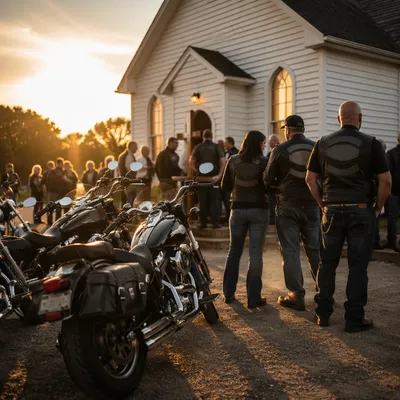 Motorcycle Ministry Gathering at Roadside Chapel