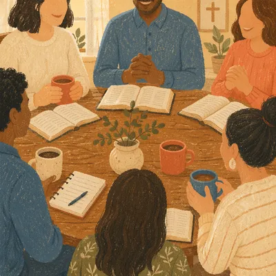 Multicultural Bible Study Fellowship Around Table