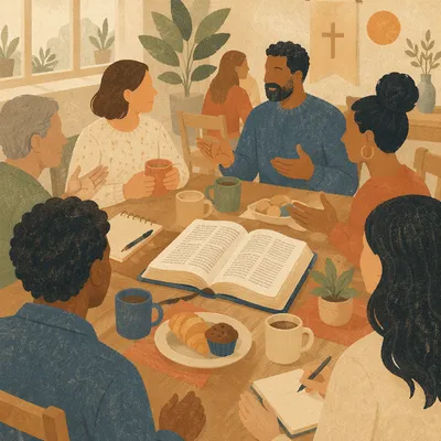 Multicultural Bible Study Fellowship Around Table