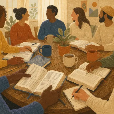 Multicultural Bible Study Fellowship Around Table