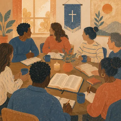 Multicultural Bible Study Fellowship Around Table