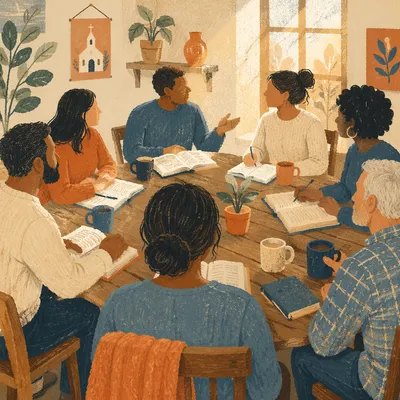 Multicultural Bible Study Fellowship Around Table