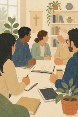 Multicultural Bible Study Fellowship Around Table
