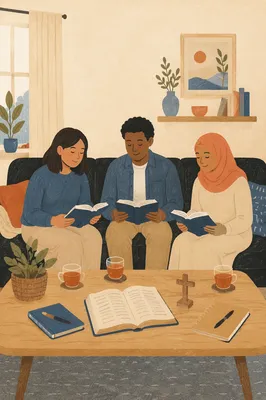 Multicultural Bible Study Fellowship in Church Lounge
