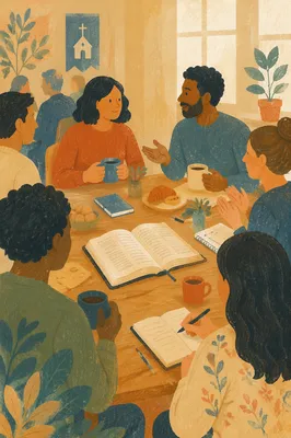 Multicultural Bible Study Fellowship Around Table