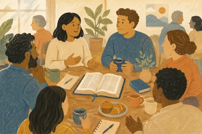 Multicultural Bible Study Fellowship Around Table