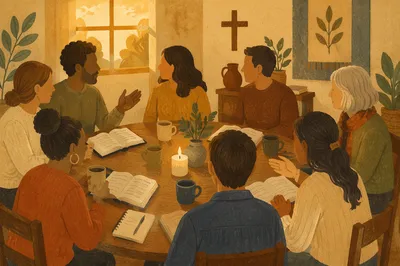 Multicultural Bible Study Fellowship Around Table