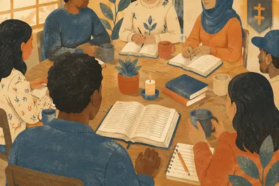 Multicultural Bible Study Fellowship Around Table