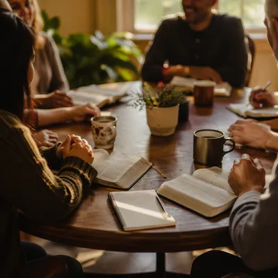 Multicultural Bible Study Fellowship Around Table