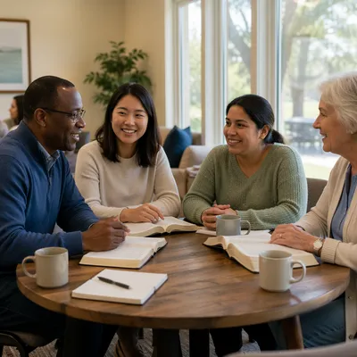 Multicultural Bible Study Fellowship Around Table