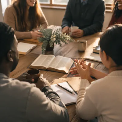 Multicultural Bible Study Fellowship Around Table
