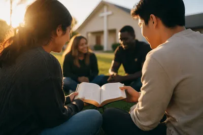 Multicultural Bible Study on Community Lawn