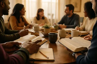 Multicultural Bible Study Fellowship Around Table