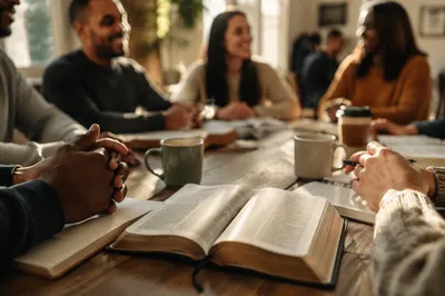 Multicultural Bible Study in Warm Fellowship Room