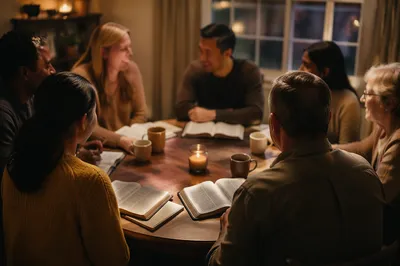 Multicultural Bible Study Fellowship Around Table