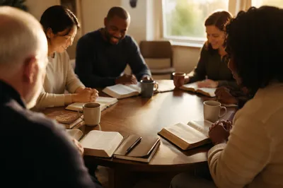 Multicultural Bible Study Fellowship Around Table