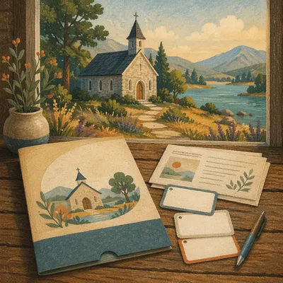 Church New Member Welcome Packet Table