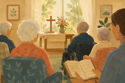 Peaceful Nursing Home Worship Gathering