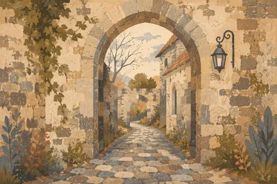 Old Stone Church Archway Passage