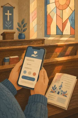 Church Online Giving App in Pew
