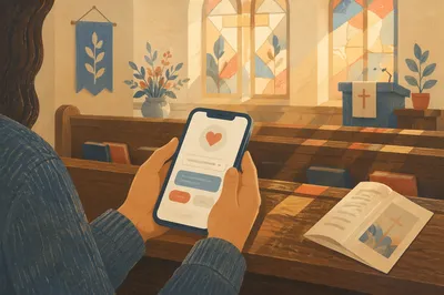 Church App Donation in Morning Light