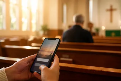 Church Online Giving App in Sanctuary