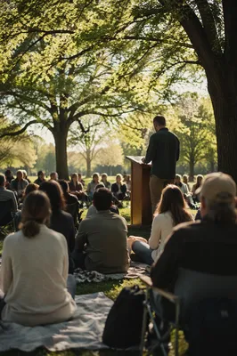 Open-Air Preaching Gathering in Spring Park