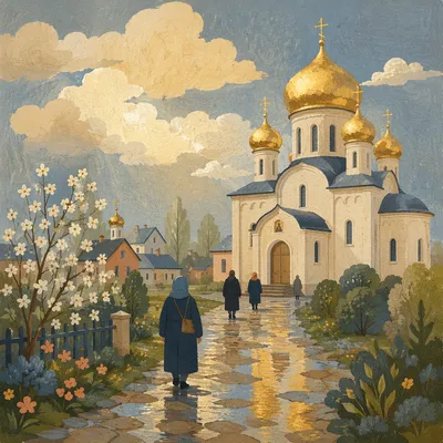Golden Domes of an Orthodox Church