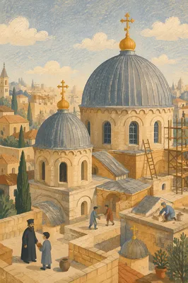 Historic Orthodox Church with Golden Domes