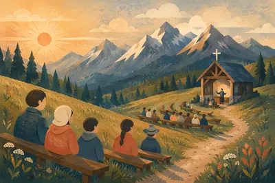 Hillside Church Amphitheater Morning Worship