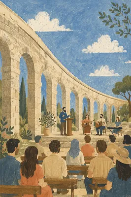 Outdoor Church Service at Park Amphitheater