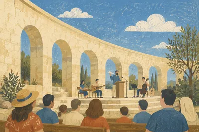 Outdoor Church Service at Park Amphitheater
