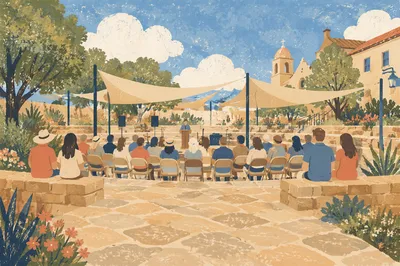 Outdoor Church Service at Park Amphitheater