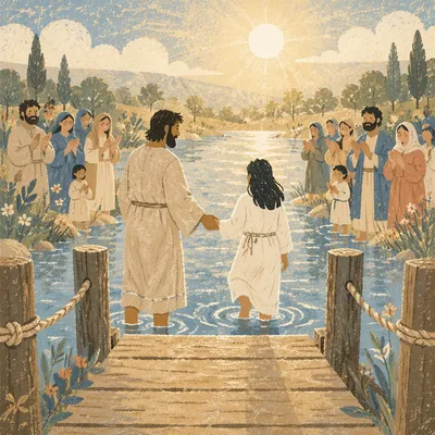 Sunny River Baptism Celebration at the Dock