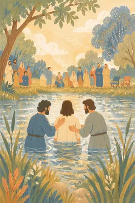 Sunny River Baptism Celebration by the Shore