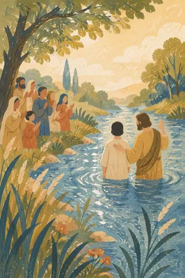 Sunny River Baptism Celebration by the Bank