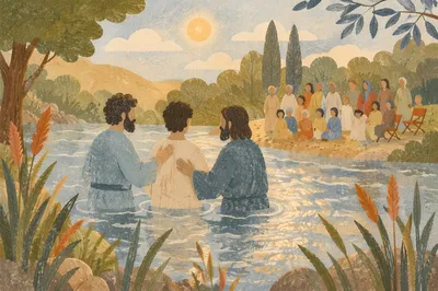 Sunny River Baptism Celebration by the Shore