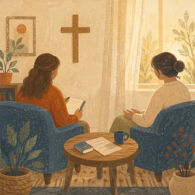 Pastoral Counseling in a Quiet Church Office