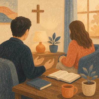 Pastoral Counseling in a Warm Church Office