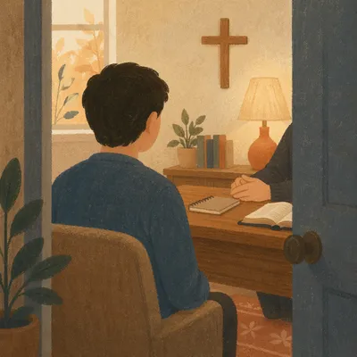 Pastoral Counseling in a Quiet Church Office