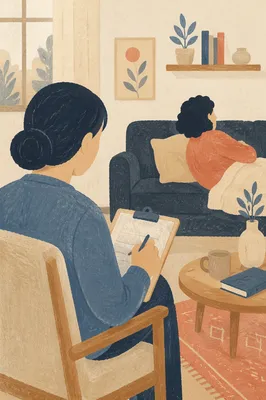 Pastoral Counseling in Calm Church Office