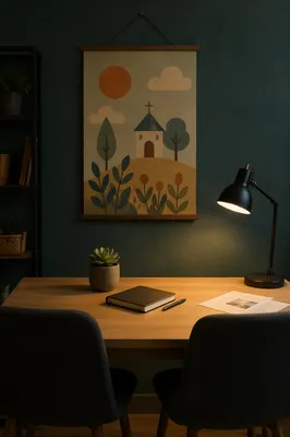 Quiet Pastoral Counseling Office Conversation