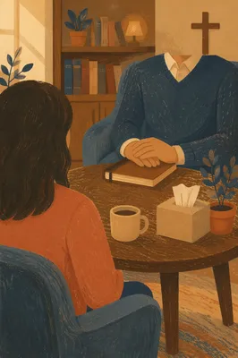 Pastoral Counseling in Warm Church Office