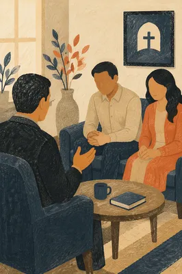 Pastoral Counseling in a Quiet Church Office