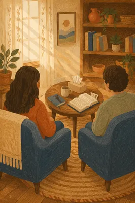 Confidential Pastor Counseling in Church Office
