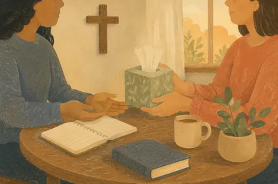 Compassionate Pastor Counseling Office Session