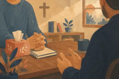 Pastoral Counseling in a Quiet Church Office