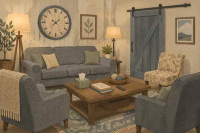 Warm Pastor Counseling Office Interior