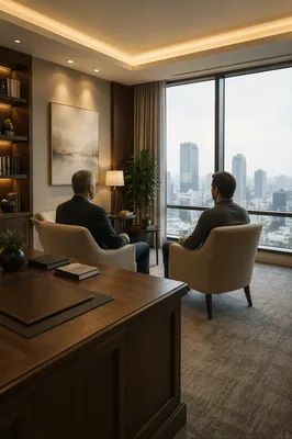 Pastor Counseling in Modern Church Office