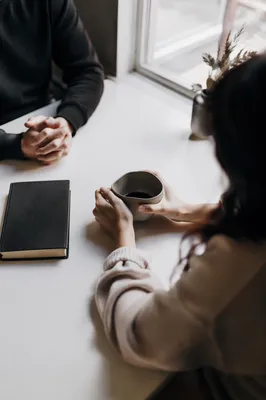 Quiet Pastoral Counseling in Church Office